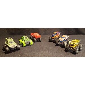 Monster Truck Lot of 6 Diecast 1:64 Hot Wheels Monster Jam-Tonka-McDonald's Toy